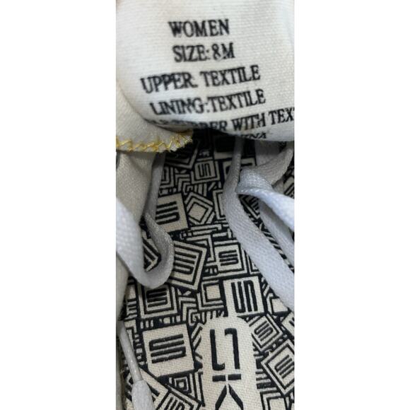 Michigan Skicks Woman’s Navy Yellow Sneaker Size‎ 8 - Picture 6 of 8